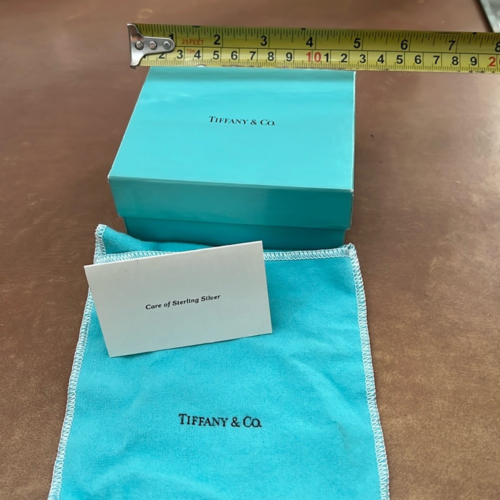 Tiffany & Co. gift box with dust bag and care card
